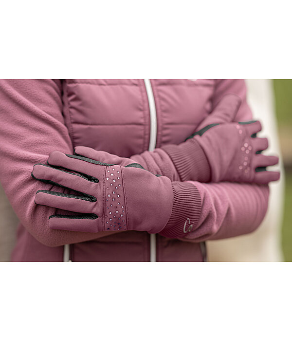 Guanti da equitazione invernali softshell Sparkle