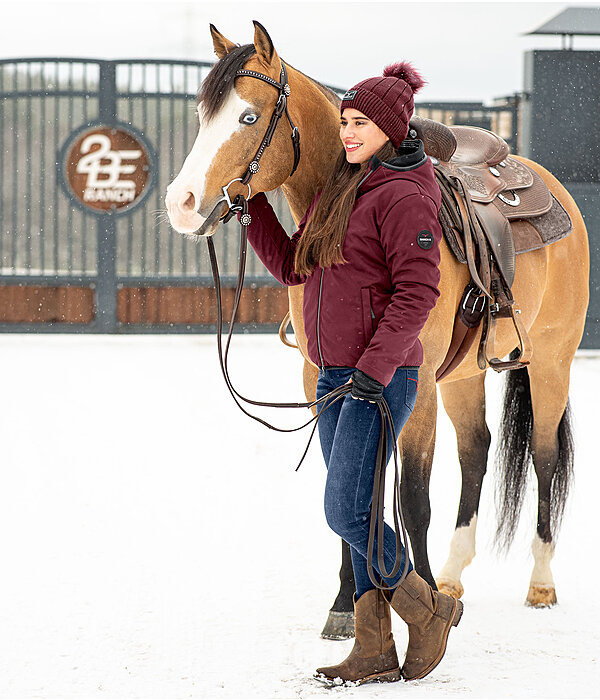 Outfit western Carol in rosso vino