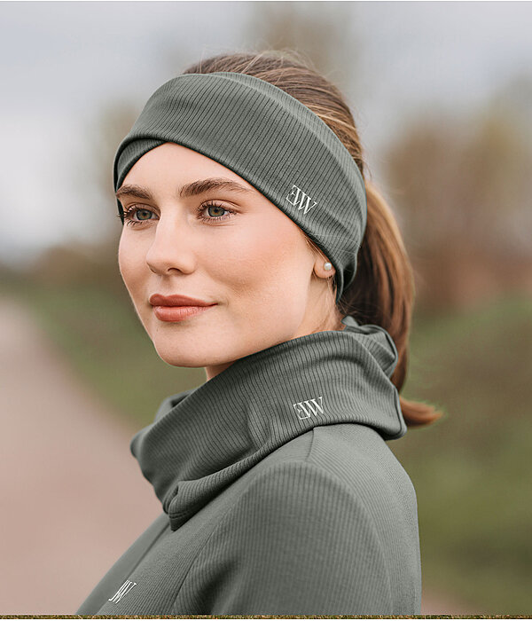 Outfit da donna con fascia paraorecchie a costine funzionale Cosy
